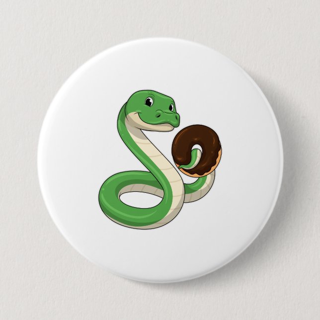 Snake with Donut Knapp (Framsida)