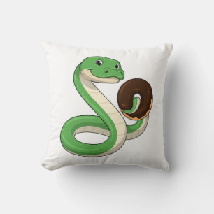 Snake with Donut Kudde