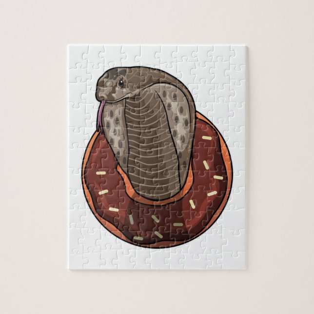 Snake with Donut Pussel (Vertikal)