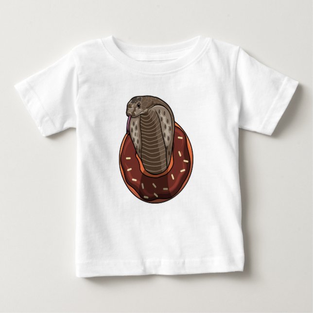 Snake with Donut T Shirt (Framsida)