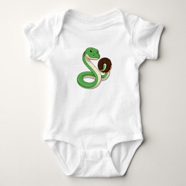 Snake with Donut T Shirt (Framsida)