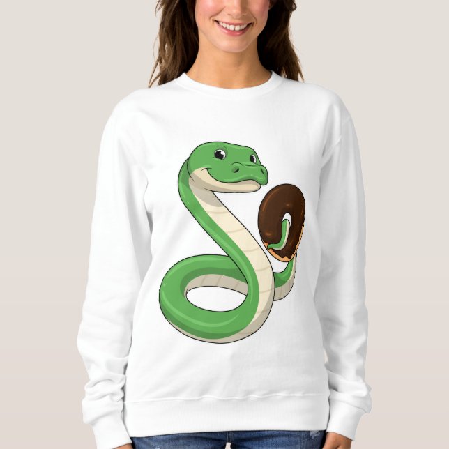 Snake with Donut T Shirt (Framsida)