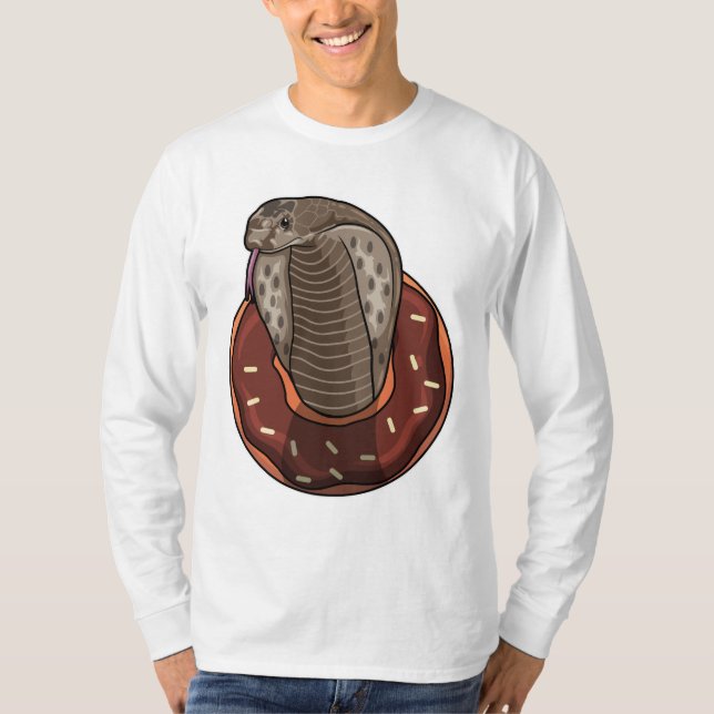 Snake with Donut T Shirt (Framsida)
