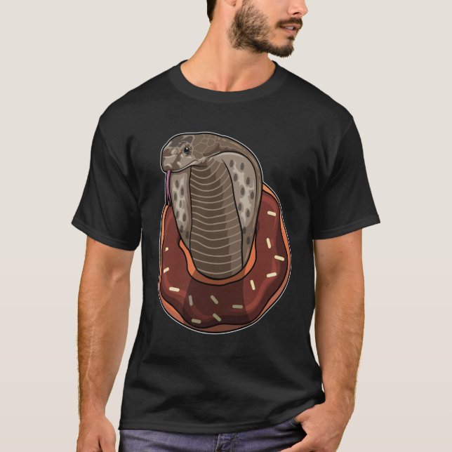 Snake with Donut T Shirt (Framsida)