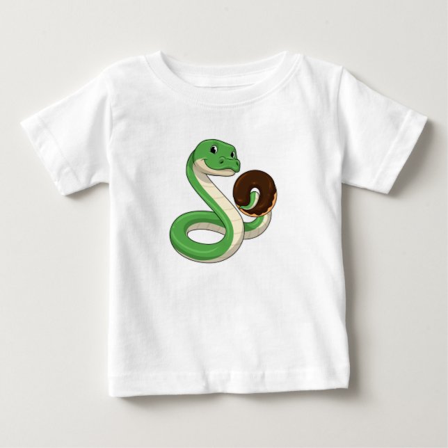 Snake with Donut T Shirt (Framsida)