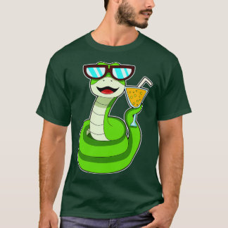 Snake with Drink T Shirt
