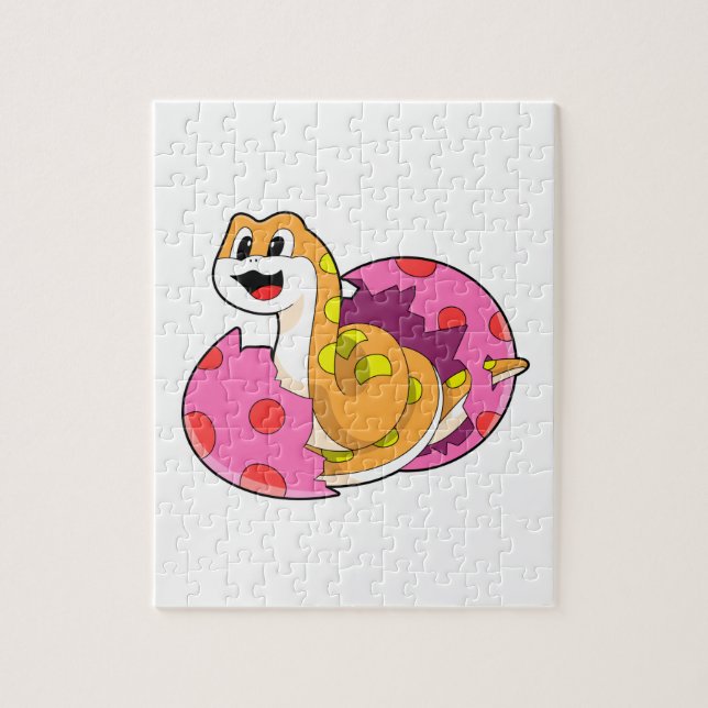 Snake with Egg Pussel (Vertikal)