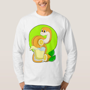 Snake with Glass of Lemon juice T Shirt