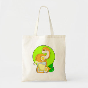 Snake with Glass of Lemon juice Tygkasse
