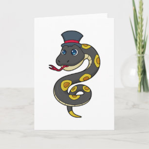 Snake with Hat Kort