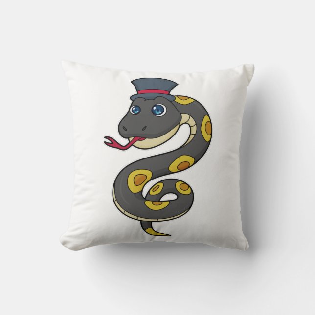 Snake with Hat Kudde (Framsida)