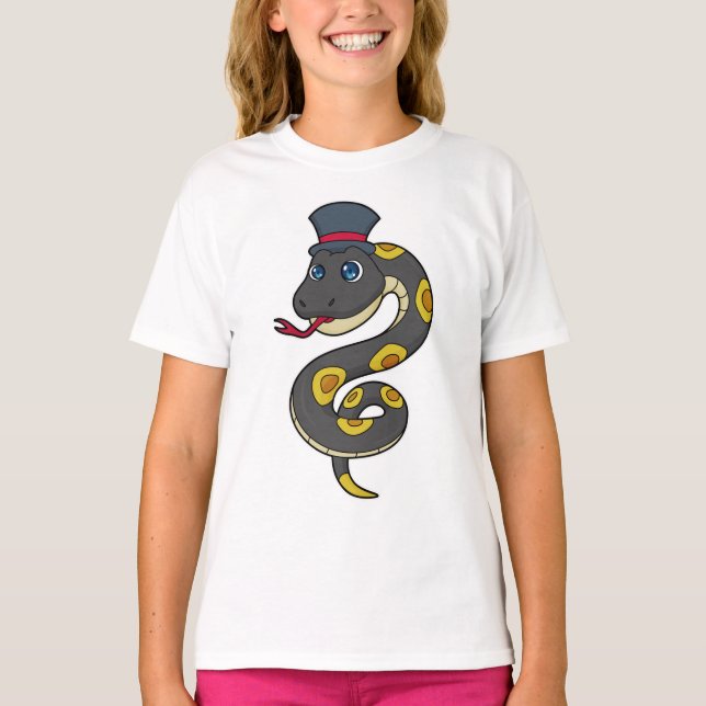 Snake with Hat T Shirt (Framsida)