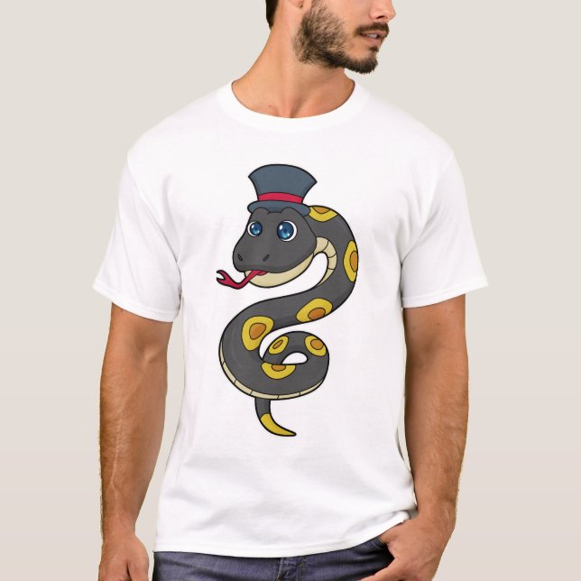 Snake with Hat T Shirt (Framsida)