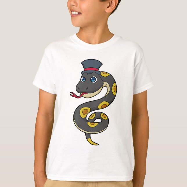 Snake with Hat T Shirt (Framsida)