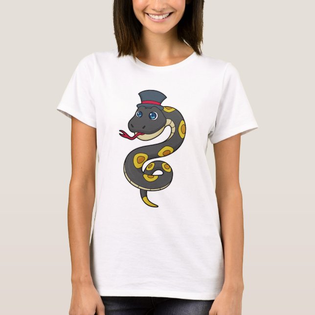 Snake with Hat T Shirt (Framsida)