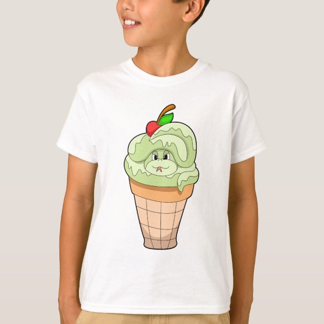 Snake with Ice kräm cone & Cherry T Shirt (Framsida)