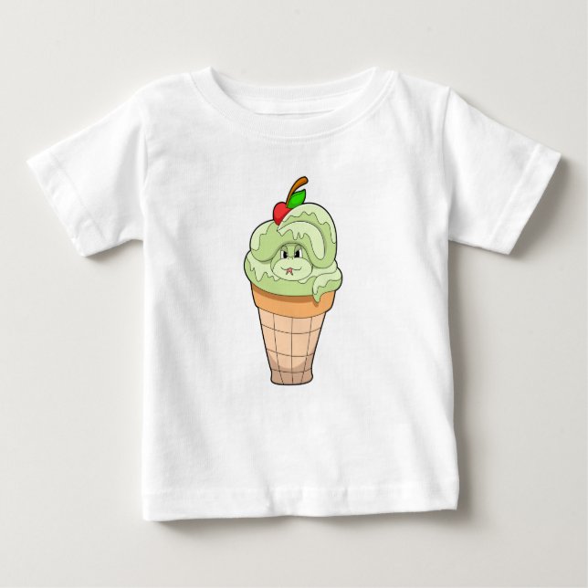 Snake with Ice kräm cone & Cherry T Shirt (Framsida)