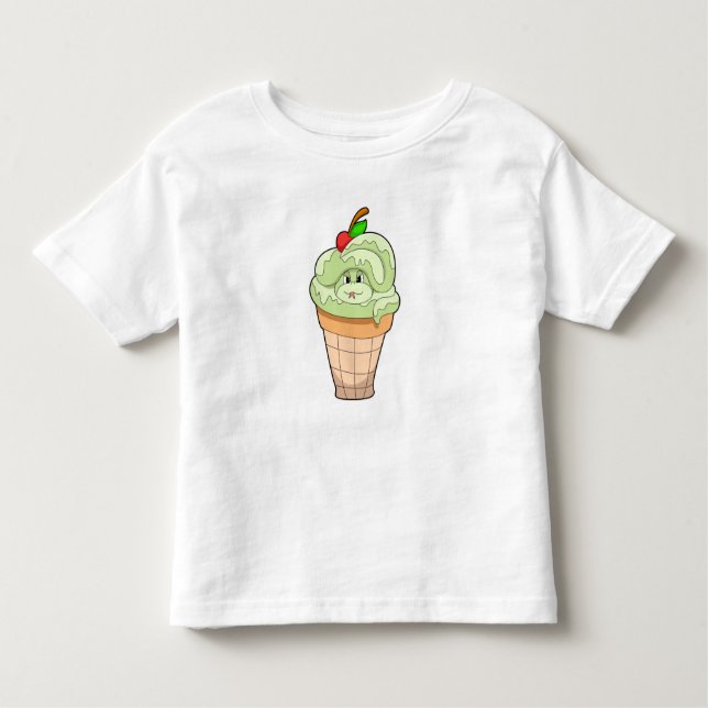Snake with Ice kräm cone & Cherry T Shirt (Framsida)