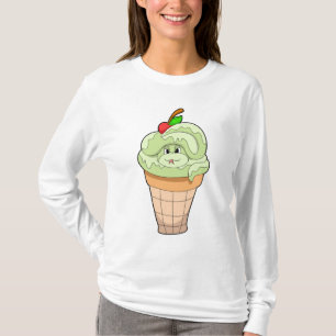 Snake with Ice kräm cone & Cherry T Shirt