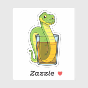 Snake with Juice Klistermärken