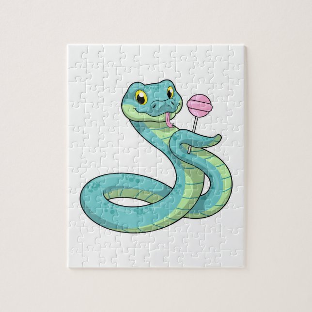 Snake with Lollipop Pussel (Vertikal)