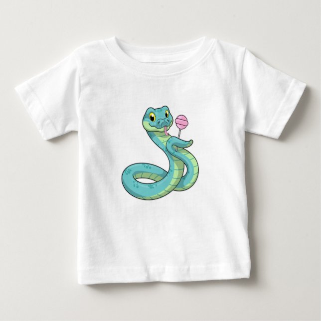 Snake with Lollipop T Shirt (Framsida)