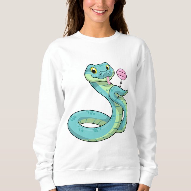 Snake with Lollipop T Shirt (Framsida)