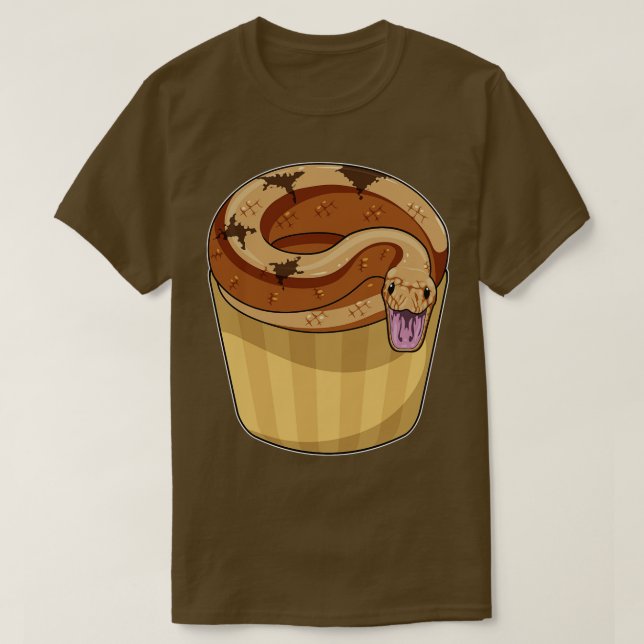 Snake with Muffin 2 T Shirt (Design framsida)
