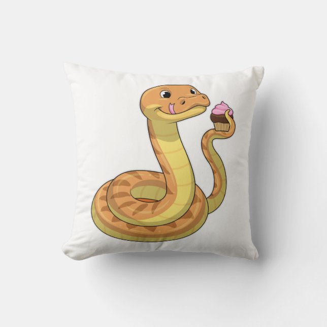 Snake with Muffin Kudde (Framsida)