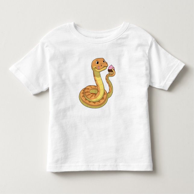 Snake with Muffin T Shirt (Framsida)
