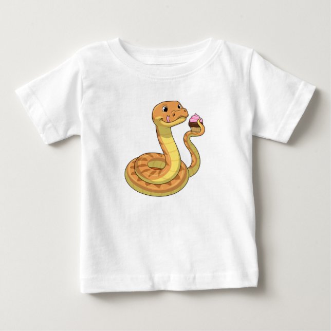 Snake with Muffin T Shirt (Framsida)
