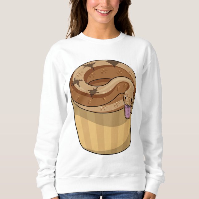 Snake with Muffin T Shirt (Framsida)