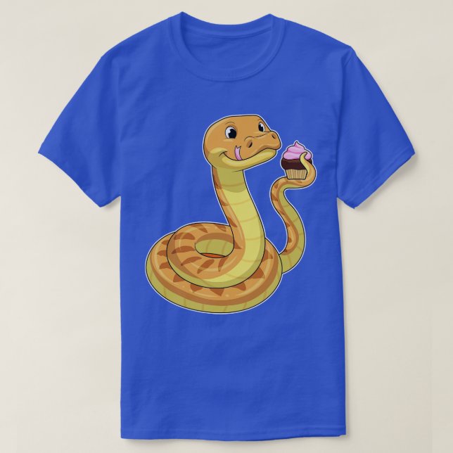 Snake with Muffin T Shirt (Design framsida)