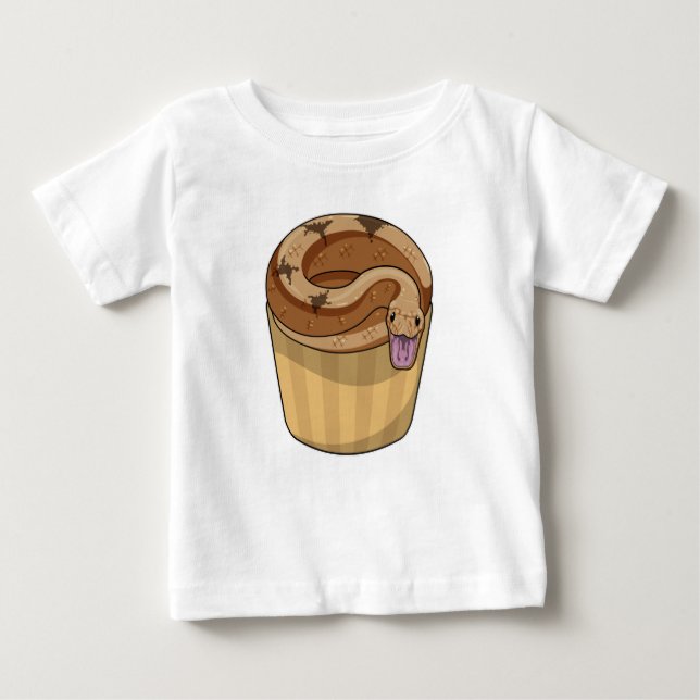Snake with Muffin T Shirt (Framsida)