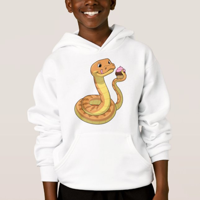 Snake with Muffin T Shirt (Framsida)