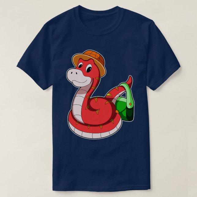 Snake with Purse Hat T Shirt (Design framsida)