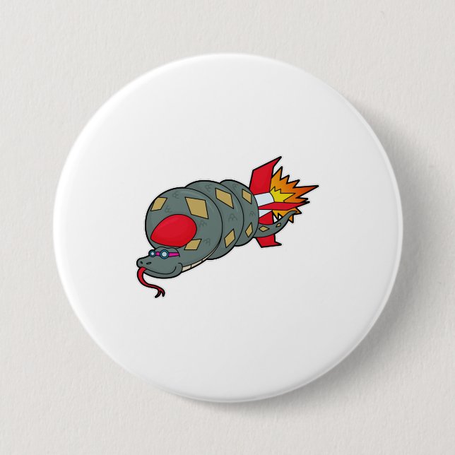 Snake with Rocket Knapp (Framsida)