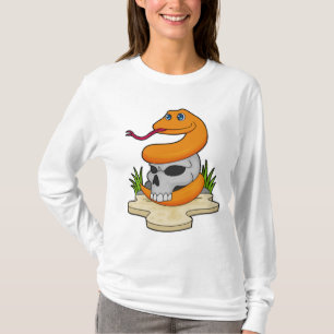 Snake with Skull T Shirt