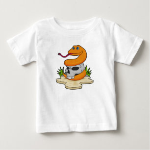 Snake with Skull T Shirt