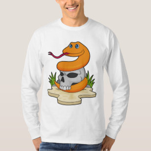 Snake with Skull T Shirt