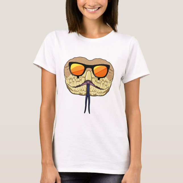 Snake with Sunglasses T Shirt (Framsida)