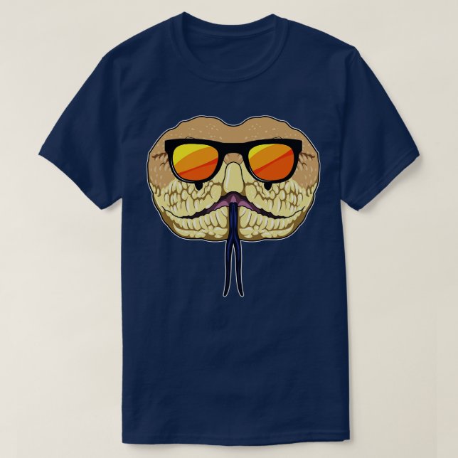 Snake with Sunglasses T Shirt (Design framsida)