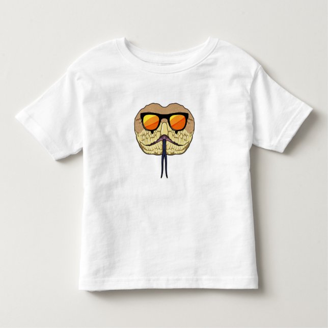 Snake with Sunglasses T Shirt (Framsida)
