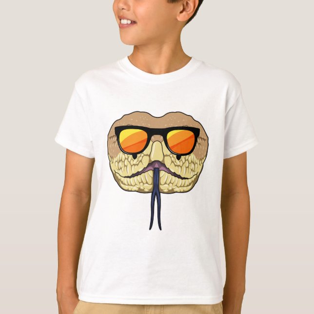 Snake with Sunglasses T Shirt (Framsida)