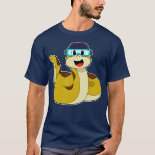 Snake with Swimming goggles T Shirt