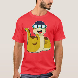Snake with Swimming goggles T Shirt