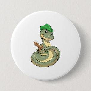 Snake with Sword Knapp