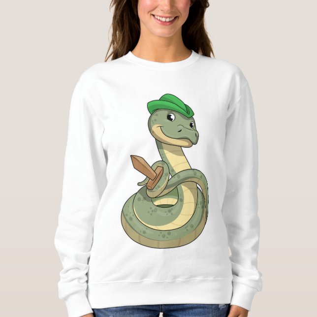 Snake with Sword T Shirt (Framsida)