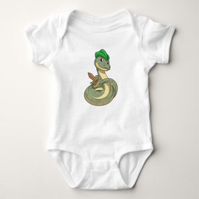 Snake with Sword T Shirt (Framsida)