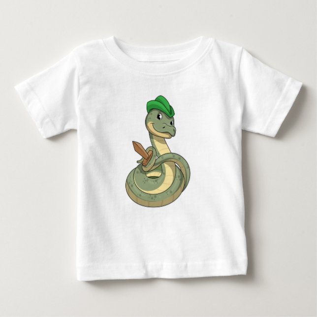 Snake with Sword T Shirt (Framsida)